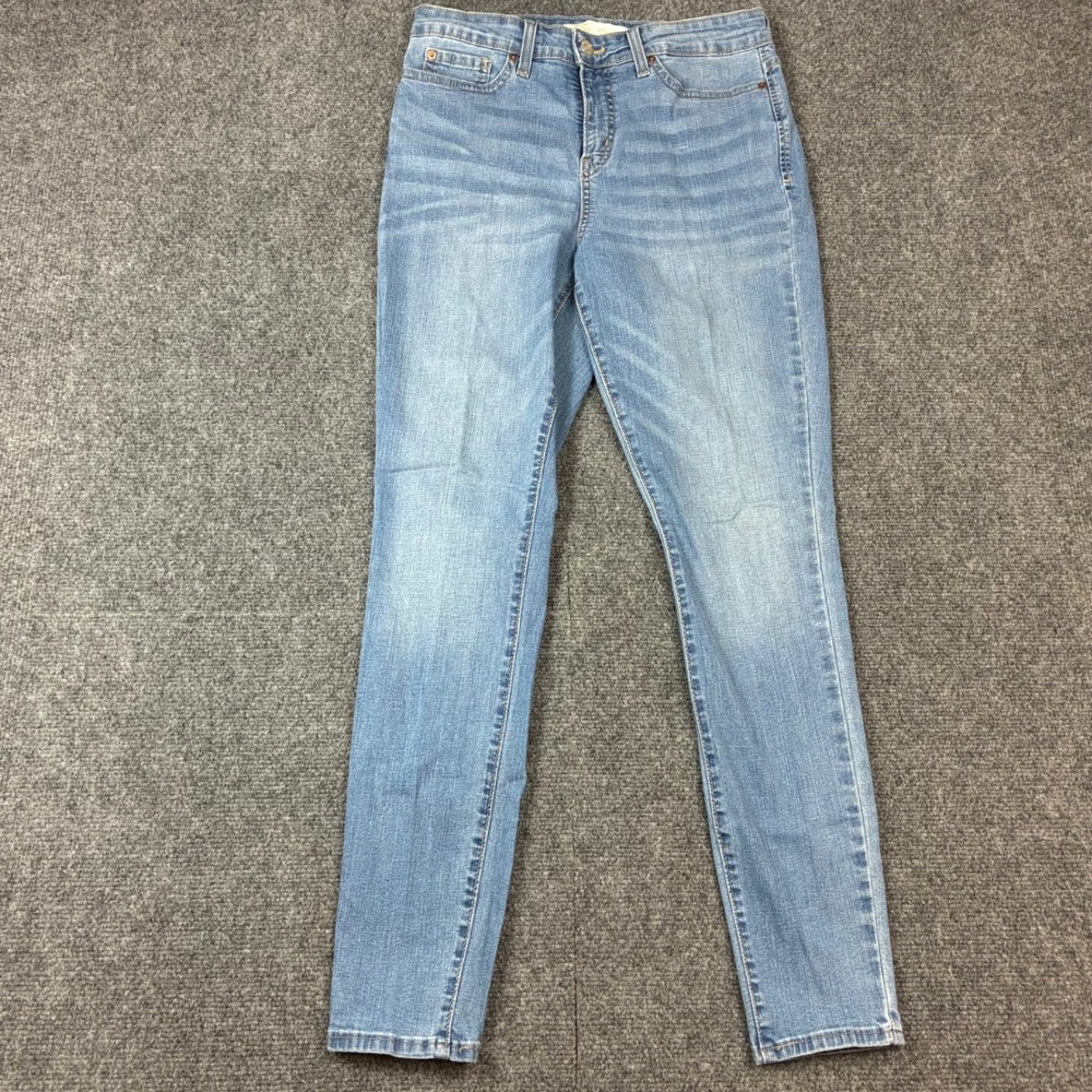 Signature Levi Strauss Gold Totally Shaping High Rise Skinny Jeans Light Wash 6M